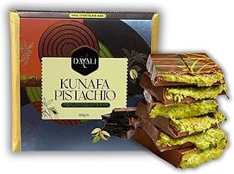 – Dayali Premium Quality Pistachio Kunafa Chocolate 60 Gm| Dubai Famous Chocolate | Milk Chocolate.