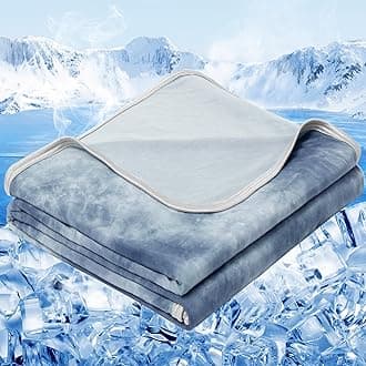 inhand Cooling Blanket Queen Size (90"x90"), Cooling Blankets for Hot Sleepers, Absorbs Heat to Keep Adults Cool for Summer Nights Sweats, Thin Cold Lightweight Blanket for Couch Bed, All Season Use