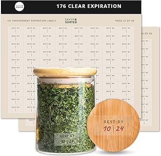 Savvy & Sorted Clear Expiration Labels