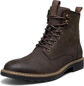 VosteyMens Boots Motorcycle Casual Boots For Men