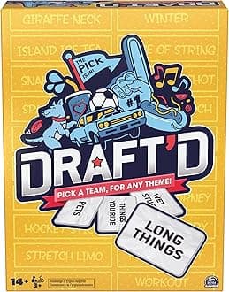 Spin Master Games, Draft’d, Competitive Drafting Party Game, Game Night Game, Game for College, Bachelorette Party Game, Happy Hour, for Ages 14+