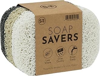 S&T INC. Bar Soap Holder for Kitchen, Bathroom, and Soap Dish, 6 Pack, Assorted, 2.9 inches by 4.4 inches