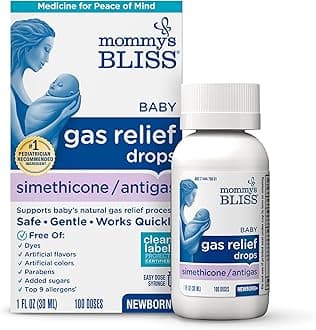 Gas Relief Drops Bottle, Ginger extract flavor, 1 Fl Oz