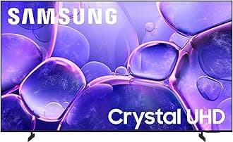 Samsung 75-Inch Class Crystal UHD U8000F 4K Smart TV (2025 Model) Endless Free Content, Crystal Processor 4K, MetalStream Design, Knox Security, Alexa Built-in