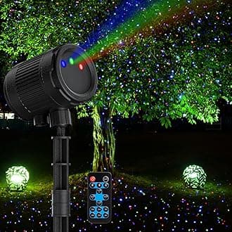 Laser Christmas Projector Lights Outdoor, 3 Color Laser Light Star Projector, Firefly Lights Show with RF Remote, Waterproof, Indoor Holiday Decoration, Christmas Gift, Home Decor, Party, Garden