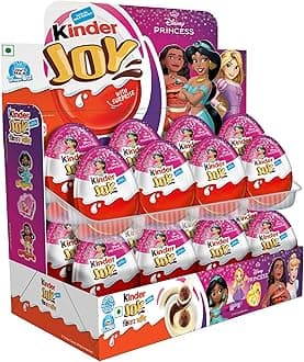 Kinder Joy Pack of 16 (Pink),Chocolate,320 Gm
