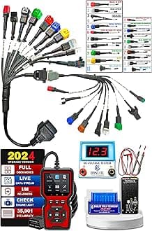DANLITE TOOLS TECHNICIAN [21 Coplar Scanning Cable] with V519 OBD-II and ELM 327 OBD Scanner with DC Voltage Tester [MAHA-Combo]