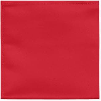 Jacob AlexanderMen's Pocket Square Solid Color Handkerchief