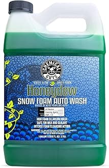 Car Wash Soap for Foam Cannon or Bucket, Honeydew Snow Foam Car Wash Soap for Trucks, Motorcycles, RVs & More, Super Suds, Honeydew Scent - 128 oz (1 Gallon)