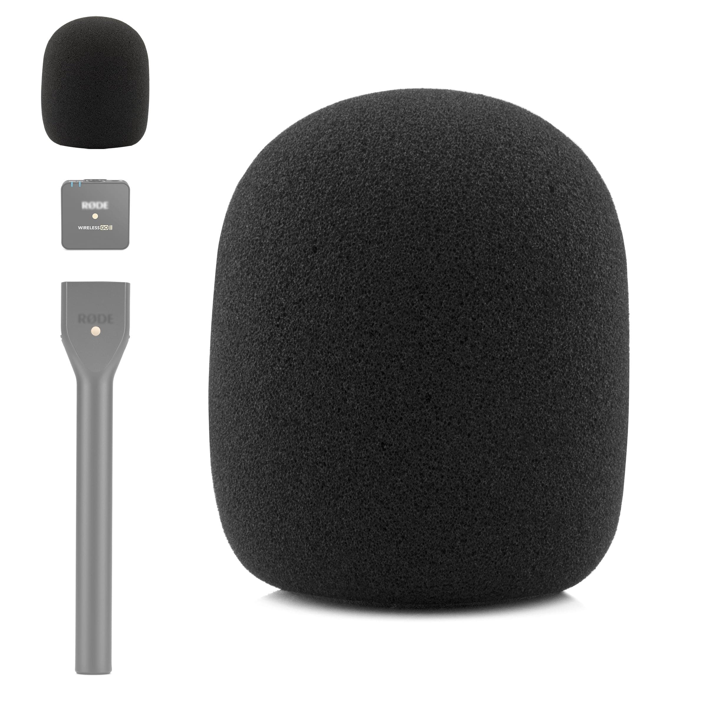 LEFXMOPHY Windscreen for Rode Interview GO Handheld Adaptor for Wireless Go Mic Spongue Pop filter Microphone Foam Cover Wind Screen