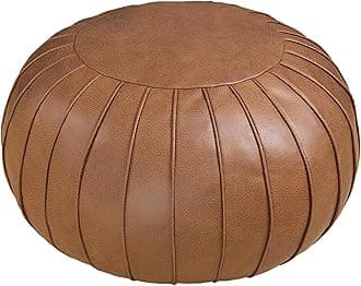 handmade soft round pouffes