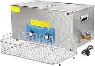 Kendal Commercial Grade 480watts 21L Ultrasonic Cleaner 40kHz with Knobs Timer&Heater Cleaning Machine, for Watch Instruments Industrial Parts Excellent Cleaner Solution