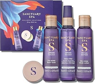 Sanctuary Spa Sleep Well Set, Vegan, Gift For Women, Birthday Gift, Womens Gift Sets, Self Care Gift, Wellness Gift