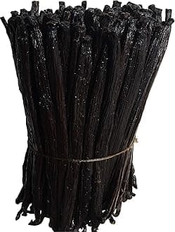 4oz Tahitian Vanilla Beans Grade A for Extract, Cooking and Baking by FITNCLEAN VANILLA| 0.25 Pound (1/4Lb) Bulk 5"-7" Fresh Gourmet Natural Raw NON-GMO Pods.