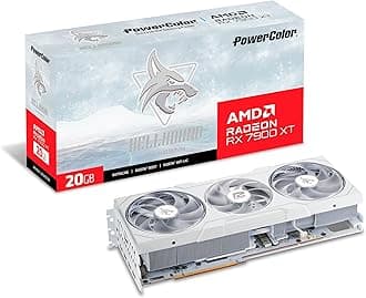 PowerColor Hellhound Spectral White AMD Radeon RX 7900XT Graphics Card 20GB GDDR6