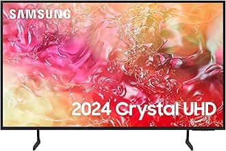 Samsung DU7100 85" Crystal UHD SmartTV, With Crystal Processor 4K, PurColour, Object Tracking Sound Lite, Gaming Hub, Smart TV powered by Tizen, UE85DU7100KXXU, UK Model (2024) [Energy Class F]