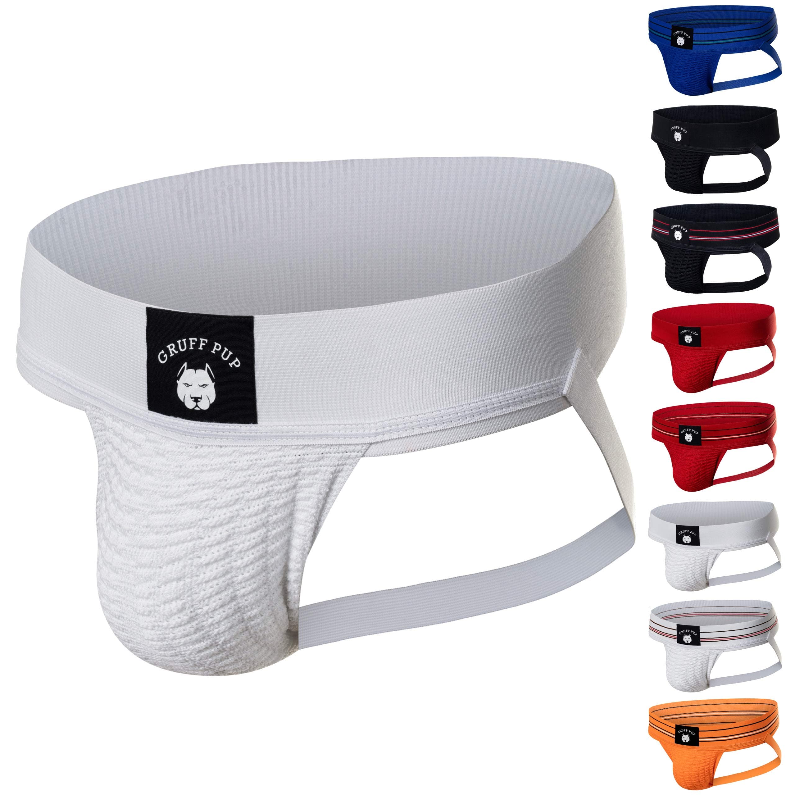 Gruff Pup Quarterback Jockstrap (White, Small)