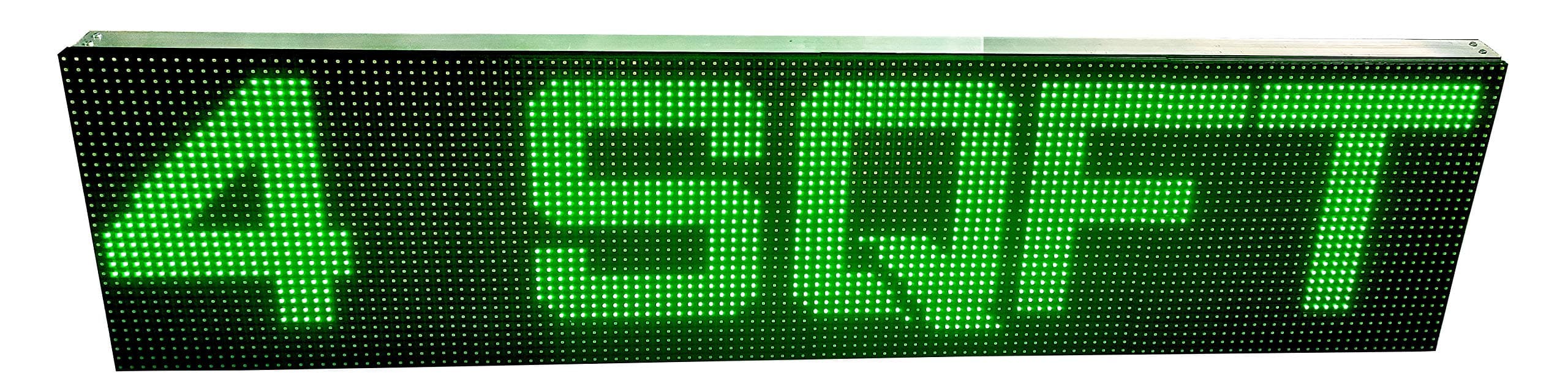 AL-QURAISH P10 Led Running/Scrolling Programable Text Message Display Board WI-FI (GREEN, 12 INCH. × 49 INCH.)