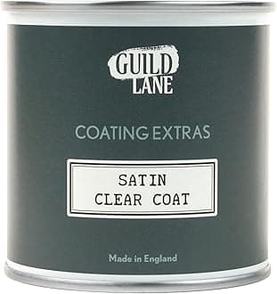 Satin Clear Top Coat - Non-Yellowing Protective Acrylic Paint Sealer for Easy Application, Exceptional Coverage - Multi-Surface, Non-Toxic Clear Waterproofing Paint - 250ml