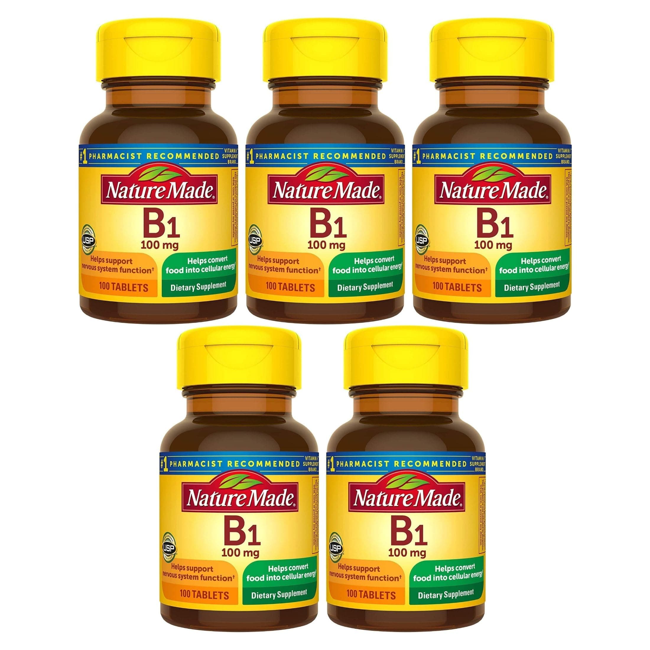 Nature Made B1 100 Mg 100 Count (5 Pack)