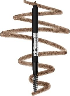 TattooStudio Waterproof Eyebrow Pencil, Sharpenable, Longwear, Long Lasting, Pigmented Eyebrow Pencil for Defined Brows, Soft Brown, 1 Count