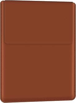 BVYA 12-13.3" Laptop Sleeve, PU Leather Laptop Case Compatible with MacBook Air 13 2018-2022 (M2 A2681 M1 A2337), Compatible with MacBook Pro 13 2016-2022 (M2 A2686 M1 A2338 A2251 A2289 A2159)