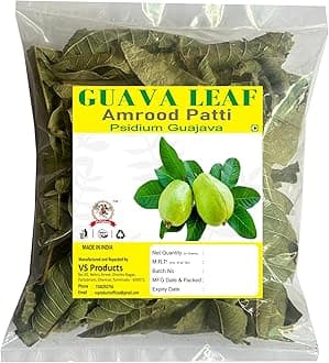 VS Products Dry Guava Leaves, 300g |Amrood Patti | Koiya ilai | Psidium guajava | For Tea,Juice,Milkshake,Cake(Pack of 3 X 100gm)