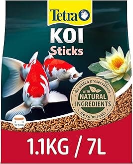 Tetra Koi Pond Fish Food Sticks 1.1kg - biologically balanced for koi fish