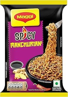 MAGGI Spicy Manchurian Noodles | Inspired by Manchurian Gravy | Instant & Easy-to-Cook Snack | 61g Pack
