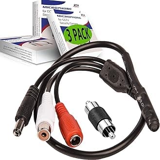 High Sensitivity Adjustable CCTV Microphone 008/US-3