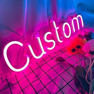 SELICOR Personalized Neon Signs Led Neon Signs Light for Bedroom Wedding Birthday Party Home Décor Custom Neon Sign Bar Store Logo Neon Sign(Optional 36" to 60")