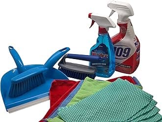 Dorm Room Multipurpose Cleaning Kit Value Pack with Formula 409 Multi-Surface Cleaner - Lemon Fresh, WINDEX Original Glass Cleaner & More