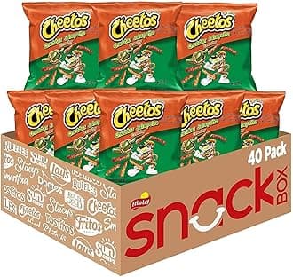 Cheetos Cheese Flavored Snacks, Cheddar Jalapeno Crunchy, 1 Ounce (Pack of 40)