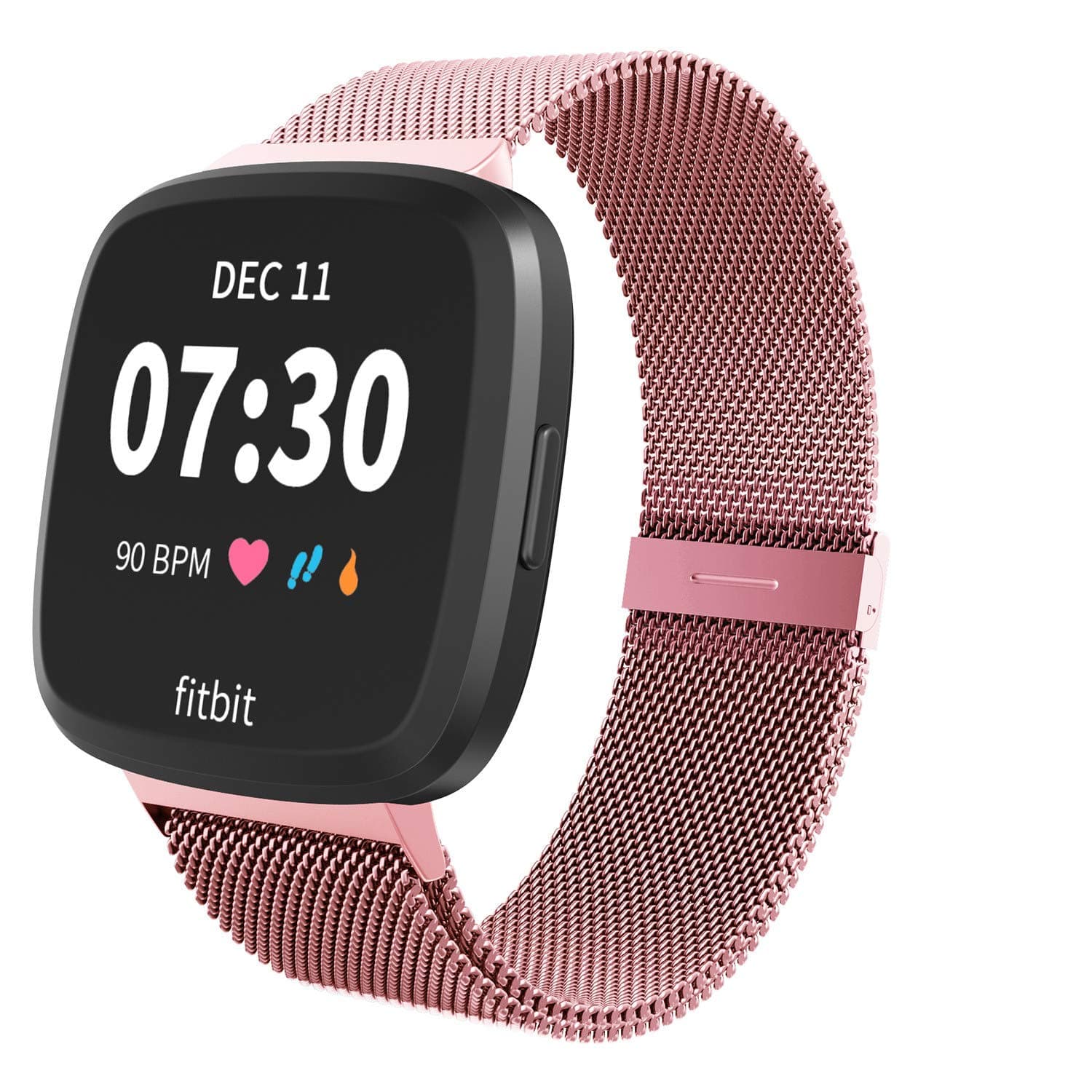 LimqueMagnetic Bands Compatible with Fitbit Versa/Versa 2/Versa Lite/SE, Women Men Metal Adjustable Replacement Wristband for Fitbit Versa Smart Watch Multi-Color