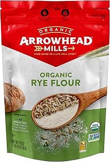 Arrowhead Mills Organic Rye Flour, 20 Ounce (Pack of 6)