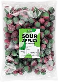 Just Treats Just Treats Sour Apples 1kg Party Bag