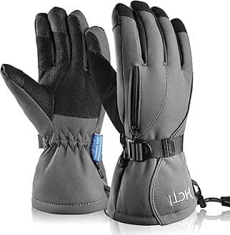 MCTiWaterproof Mens Ski Gloves Winter Warm 3M Thinsulate Snowboard Snowmobile Cold Weather Gloves