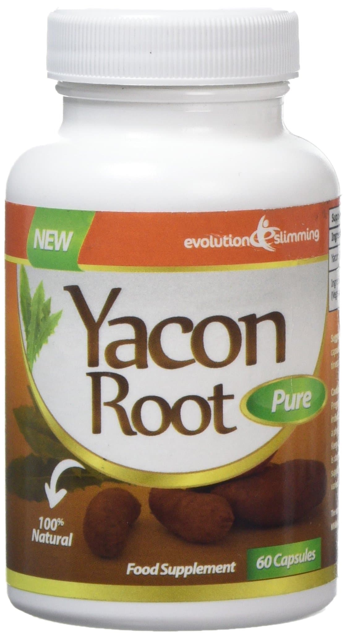 Yacon Root Pure 500mg, 60 Capsules, Evolution Slimming