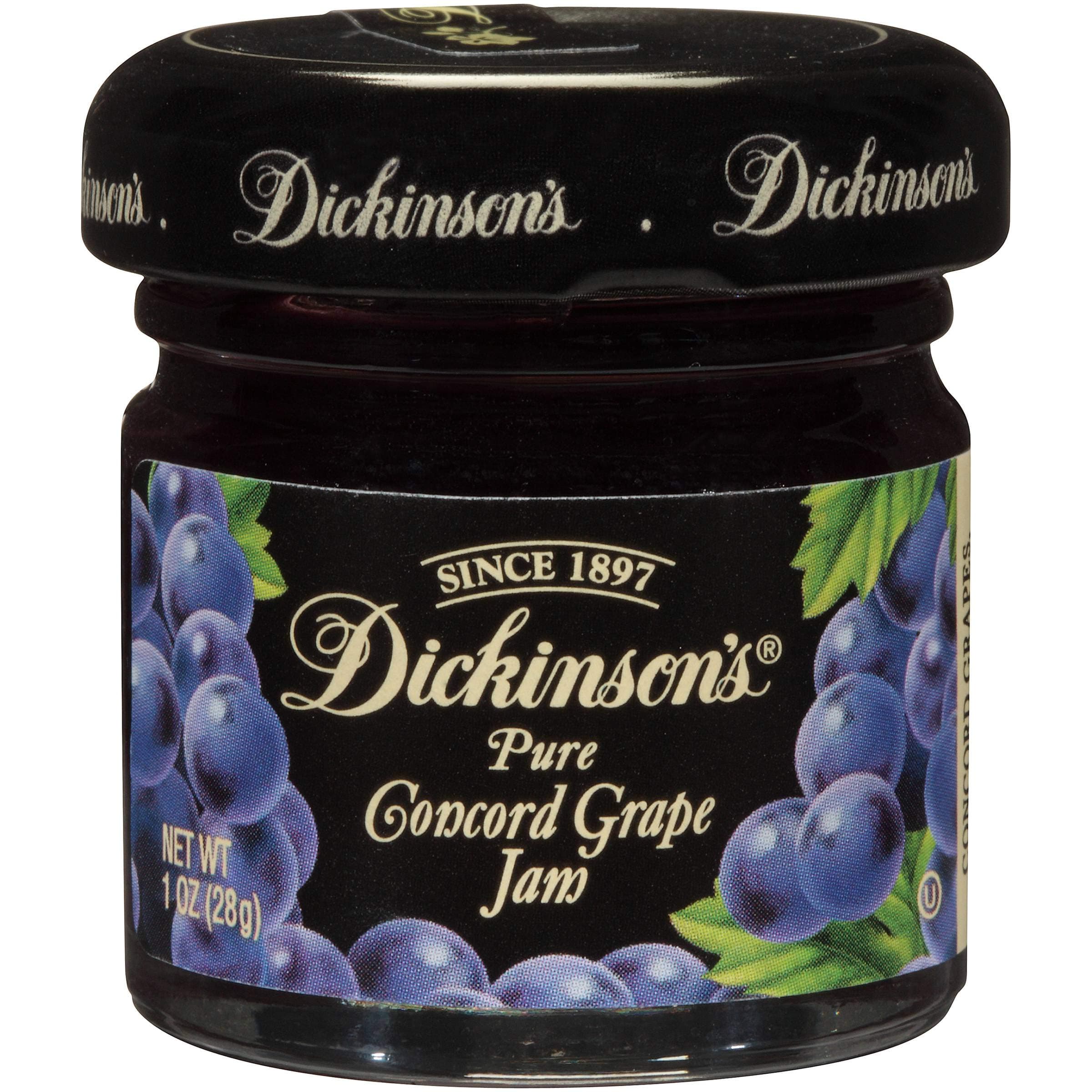 Dickinson Grape Jam, 1 Ounce -- 72 per case.