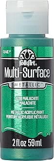 FolkArt Multi-Surface Metallic Paint in Assorted Colors (2 oz), Metallic Malachite