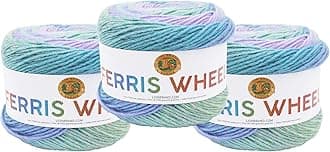 (3 Pack) Lion Brand Yarn 217-606 Ferris Wheel Yarn, Cotton Candy