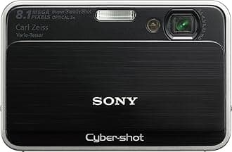 Sony Cybershot DSC-T2 8MP Digital Camera with 3x Optical Zoom (Black)