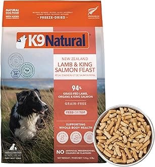 K9 Natural Freeze Dried Dog Food, Lamb & King Salmon Feast, 4.0 lbs (1.8 kg)
