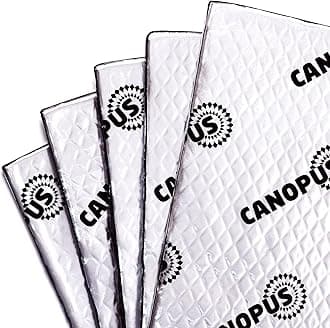 CANOPUS Professional Car Sound Deadening Mat 80 mil Total 10 sqft, Butyl Sound Deadener Mat with Self Adhesive, Noise Dampening for Car Trunk, Door, Floor and Ceiling, Silver