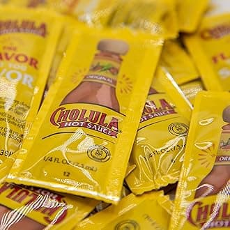 Hot Sauce Packet Bundle - INCLUDES Cholula Original Hot Sauce Packets 25 count - Comes in Despensa Colombiana Bag - Great Addition to Compliment and Spice up Your Dishes!