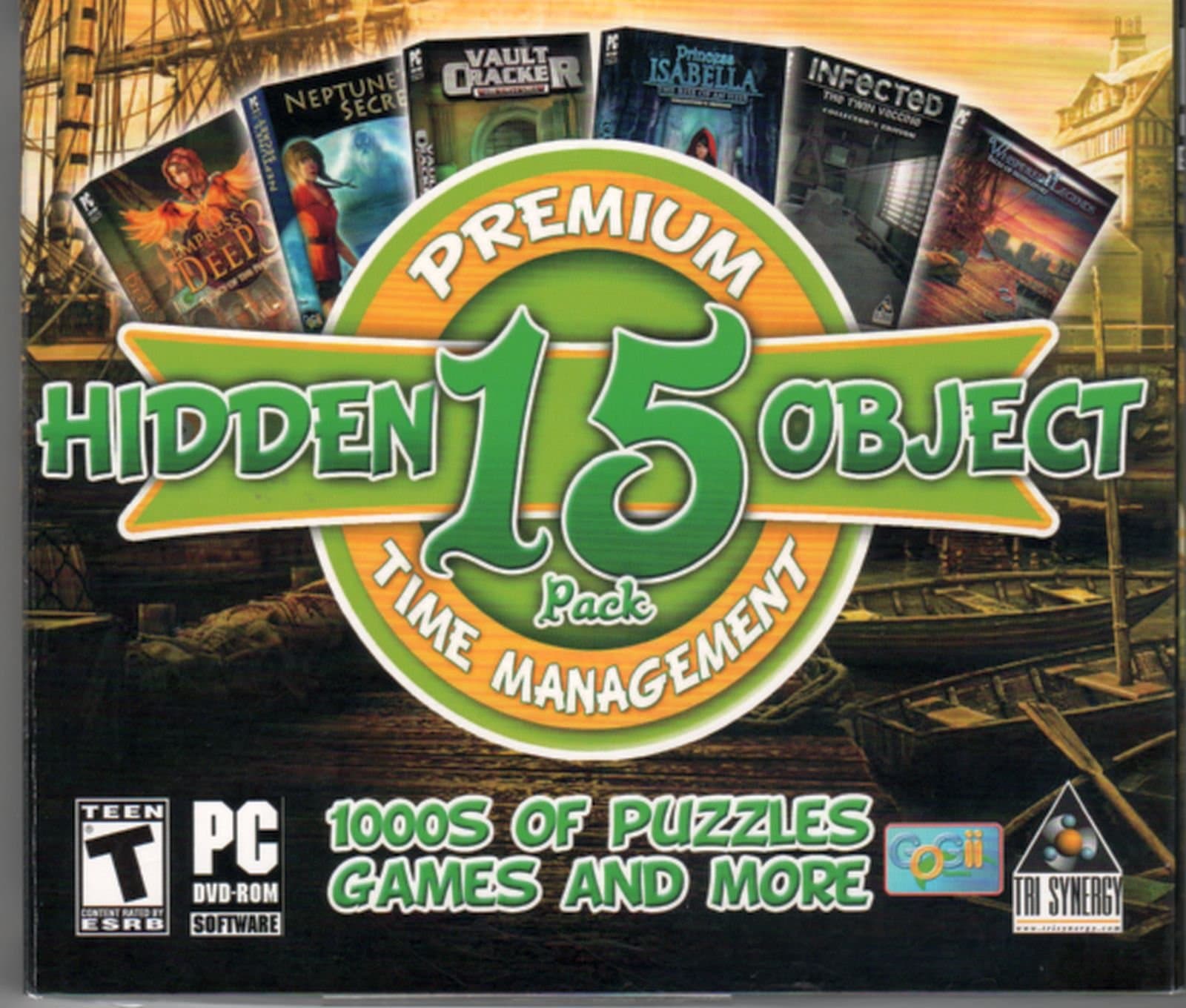 Premium Hidden Object 15 Pack Time Management PC Game