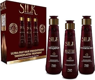 Vitta Gold Silk Express Protein, Shampoo, Conditioner (Ultra-fast), Tanino Fusion Technology, Brazilian Botanic Actives, 200 ML(SET 3 Pack) (200 ML)