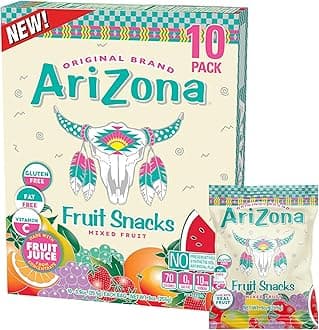 AriZona Iced Tea Fruit Snacks Mixed Fruit 25.5g Box of 10