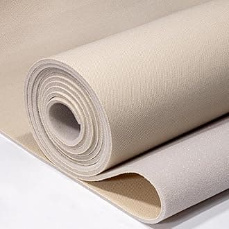 Auto Headliner Fabric 96" L × 60" W Mesh Type with Foam Backing - Tube Packaging - Beige Interior Replacement Material for Car/Truck/SUV/RV Roof - Home Repair/DIY Headliner Material