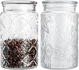 32oz Wide Mouth Mason Jars, 2-Pack Glass Jars With Lids, Pickle Canning Jars For Candy, Sugar, Coffee, Tea, Spice, Cookie, Dishwasher Safe